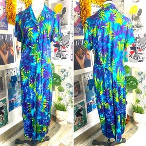 NOTATIONS Woman Floral Maxi Dress  XL 1X NWT Button Down Short Sleeve plus 🆕